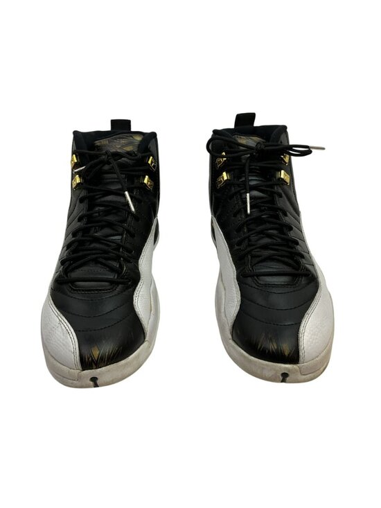 Rare Nike Air Jordan 12 Retro Wings Basketball Shoes Mens 11 Black/White/ Gold L
